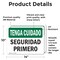 Signmission 10 in Height, 14 in Width, Vinyl Decal, Rectangle, Spanish OS-2PACK-BC-D-1014-L-10045 - alternate 3
